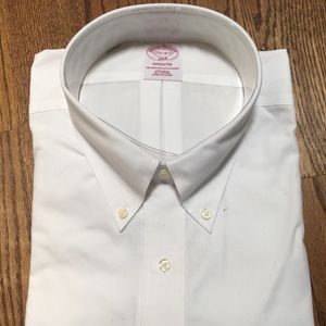 Brooks Brothers white button down men’s shirt